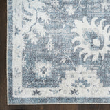 nourison astra machine washable asw19 denim rug