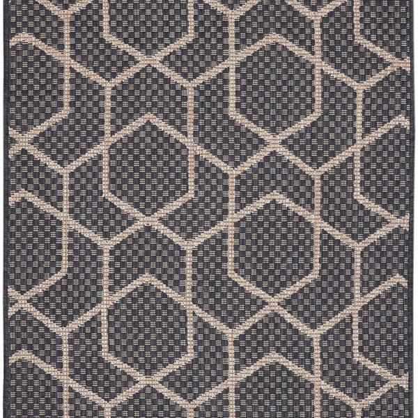 nourison horizon indoor outdoor hoz01 charcoal rug