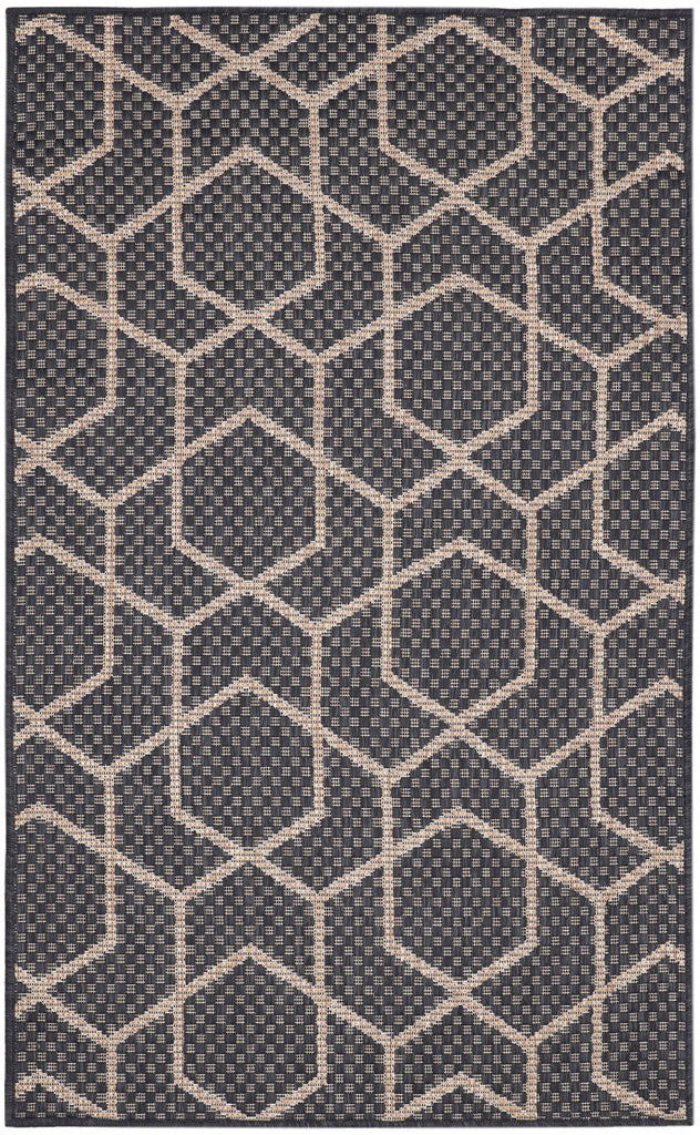 nourison horizon indoor outdoor hoz01 charcoal rug
