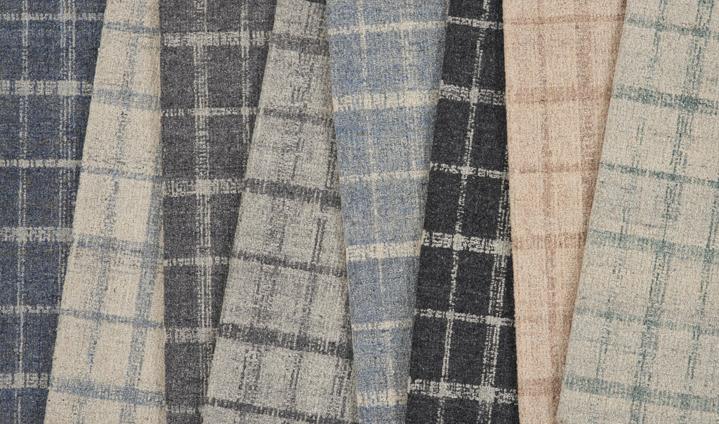 rugs done right custom tartan trttn denim rug