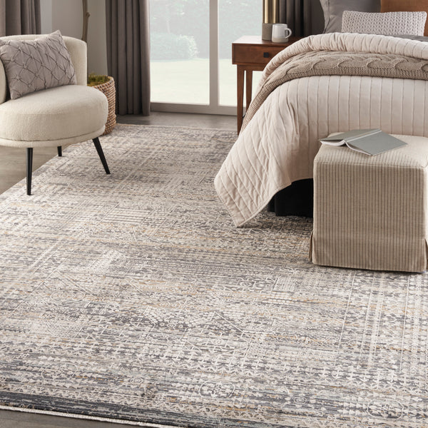 nourison lynx lnx05 ivory slate rug