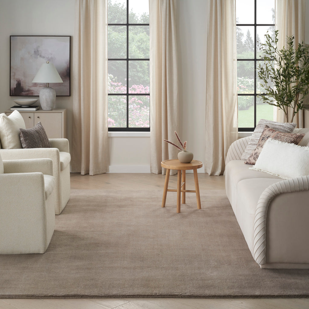 nourison plush cloud plc01 taupe rug