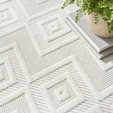 nourison versatile nrv01 ivory white rug