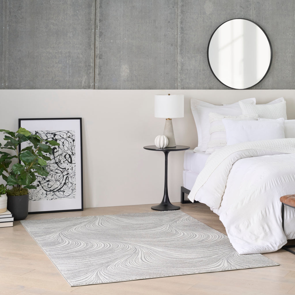 nourison central park west cep02 grey rug