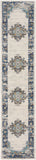 nourison passion psn03 ivory grey blue rug