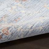 nourison elegant heirlooms elh02 blue ivory rug