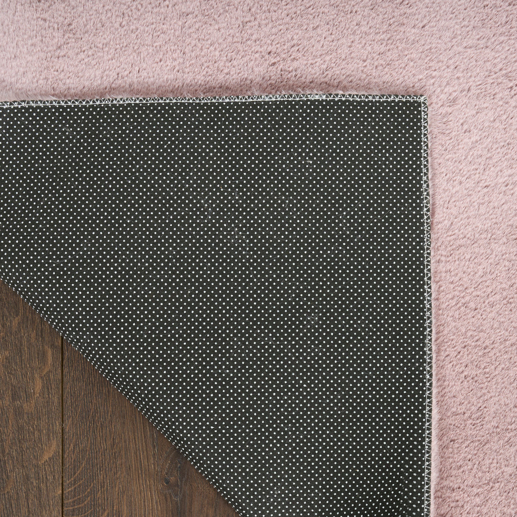 nourison soft plush rabbit fur sff01 lavender rug