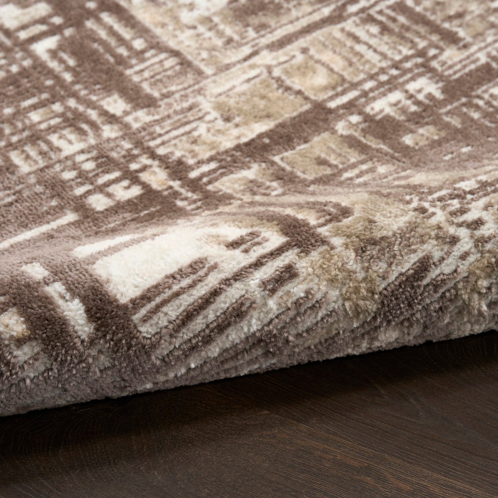 nourison dekor dek11 brown rug