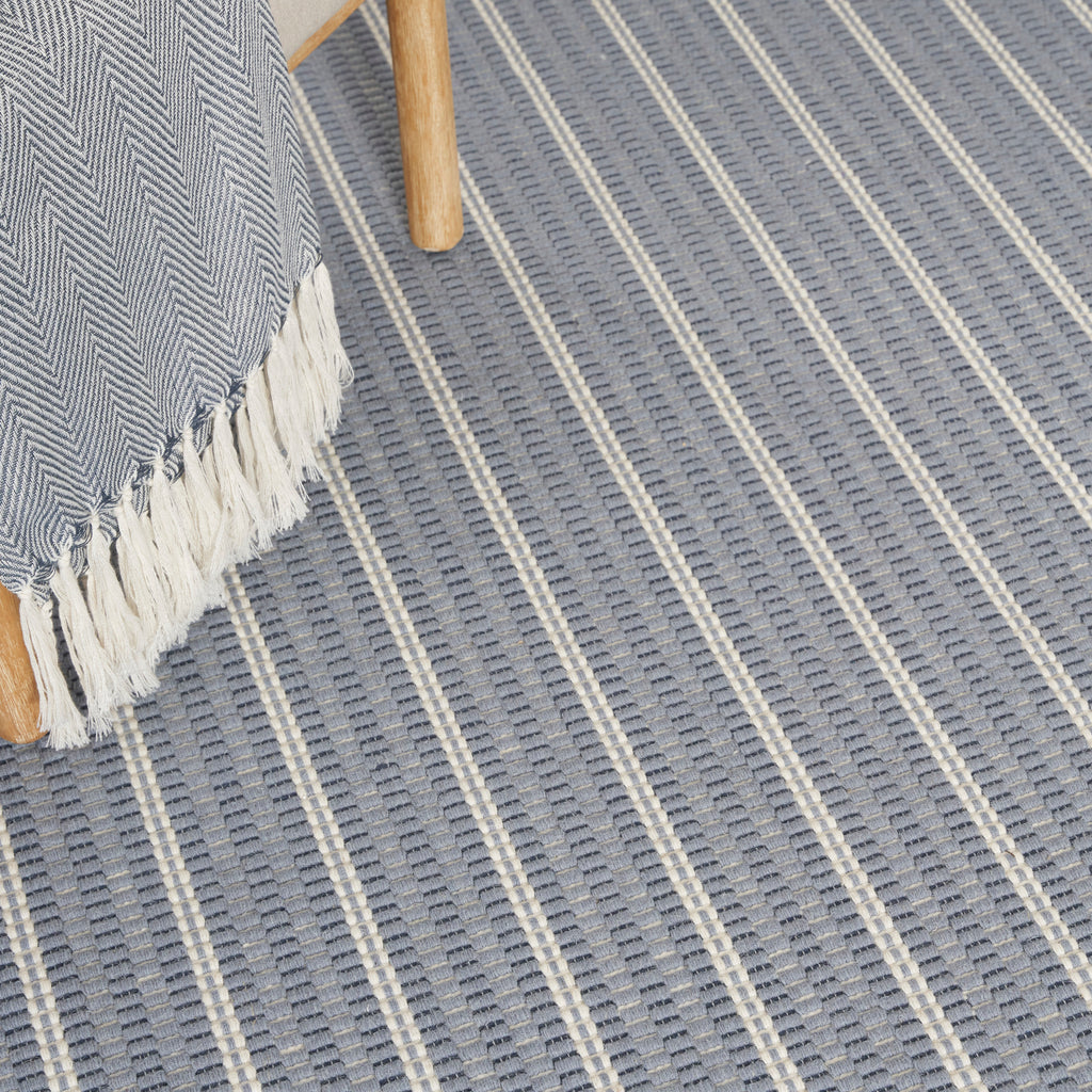 rugs done right custom greenwich stripe grnst denim rug