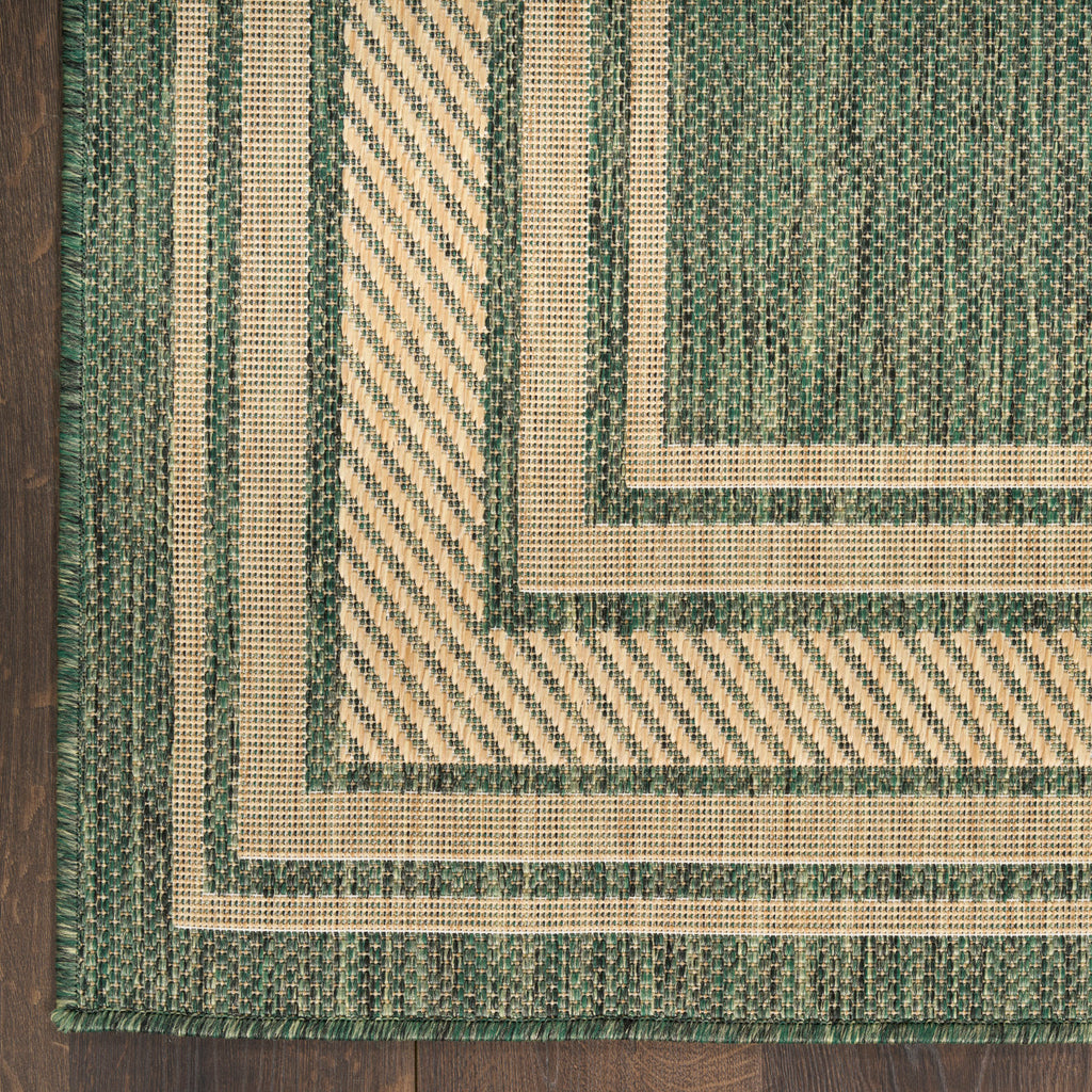 nourison horizon indoor outdoor hoz03 green rug