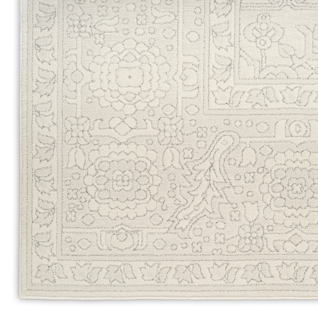 nourison grace gce02 ivory light grey rug