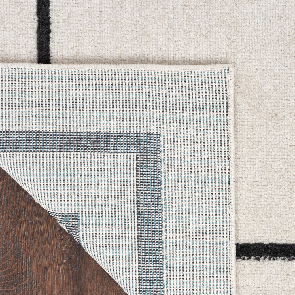 nourison nourison essentials nre02 ivory black rug