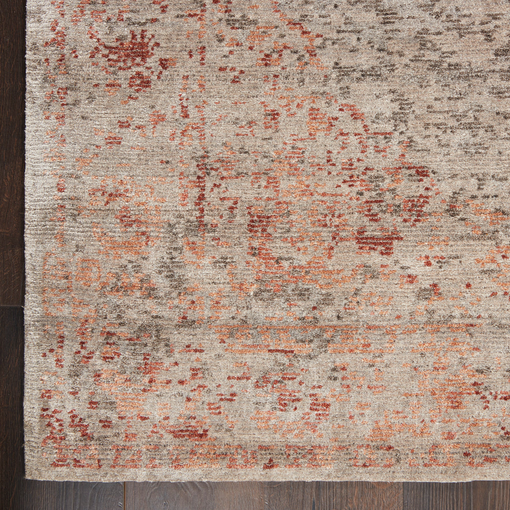 nourison lucent lcn07 silver red rug