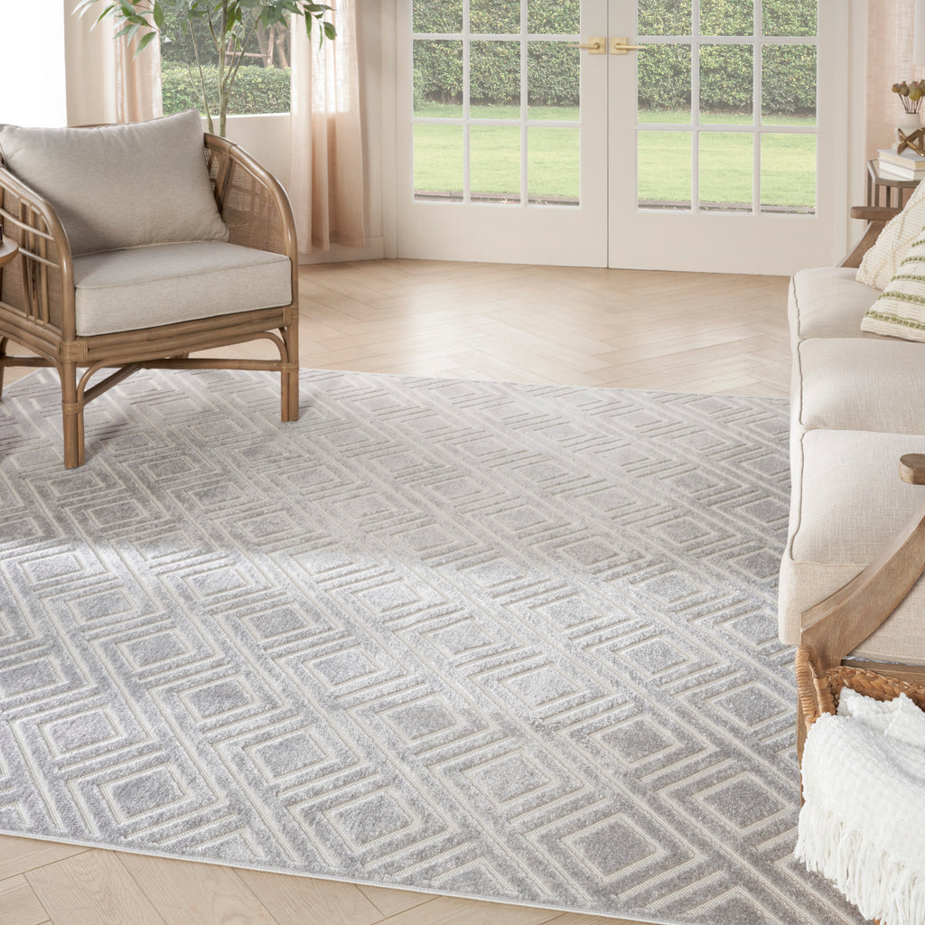 nourison care free caf03 light grey rug