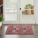 nourison fulton ful05 red rug