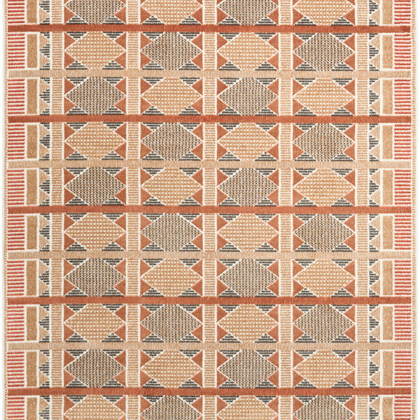 nourison nordic nrc06 rust multicolor rug