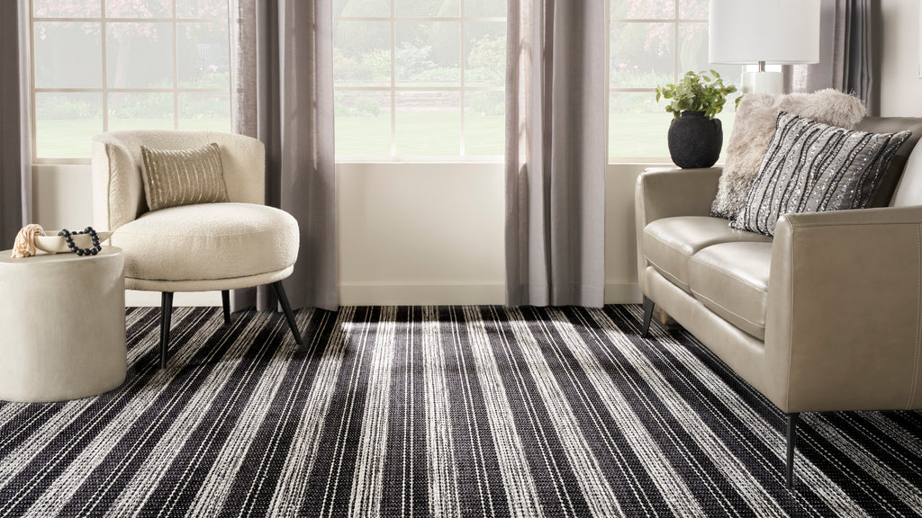 rugs done right custom carolina stripe crlst noir rug