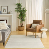 nourison ivory hues ivh04 ivory grey rug