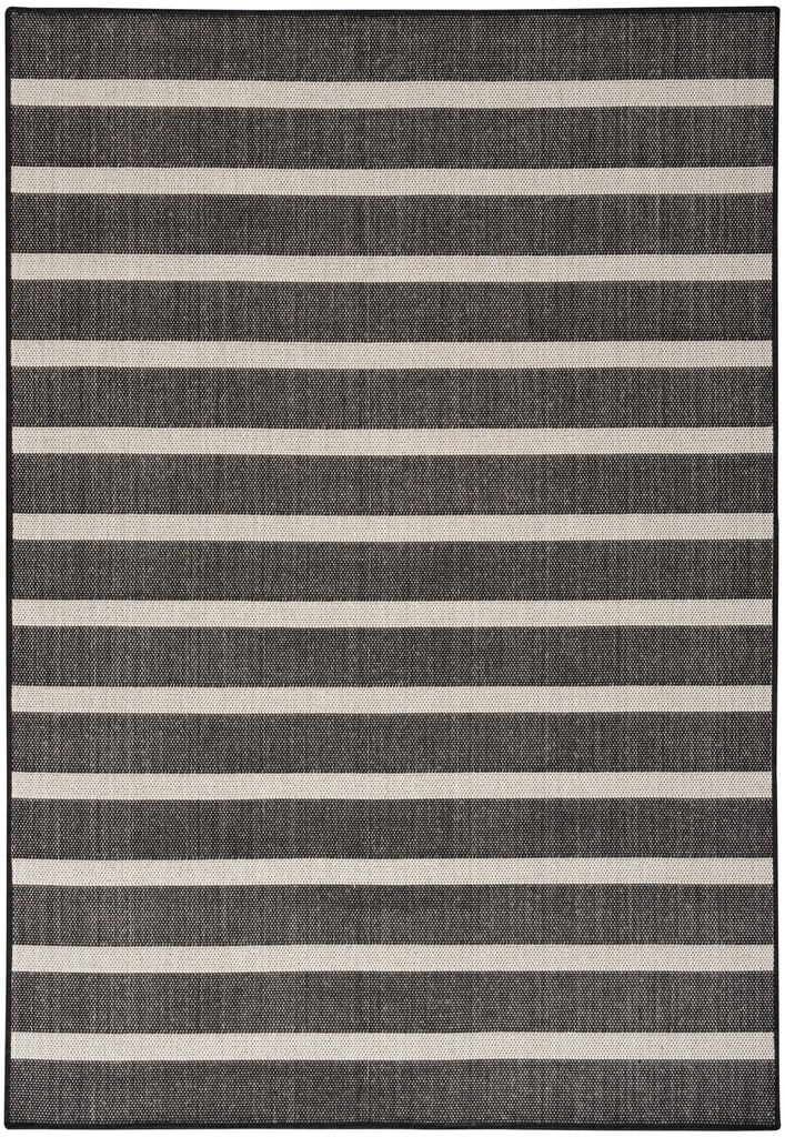 nourison positano pos03 black ivory rug