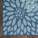 nourison garden oasis goa06 navy rug
