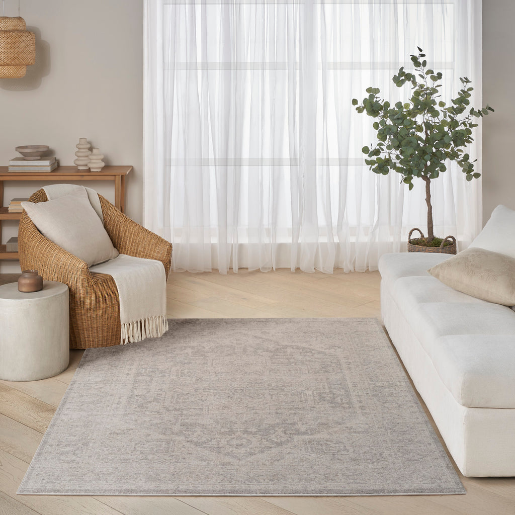 nourison pure shades sad02 grey rug