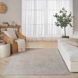 nourison pure shades sad02 grey rug