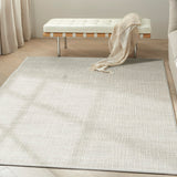 nourison ck079 notes not02 silver ivory rug