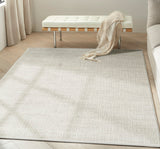 nourison ck079 notes not02 silver ivory rug