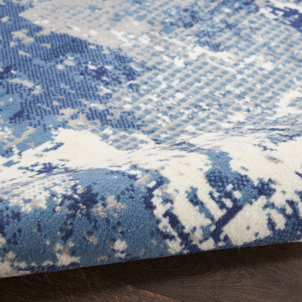 nourison grafix grf38 navy blue rug