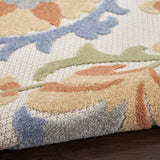 nourison aloha alh17 ivory blue rug