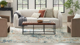 nourison quarry qua01 beige blue rust rug