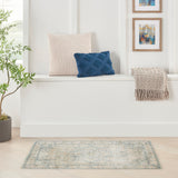 nourison astra machine washable asw12 light blue rug