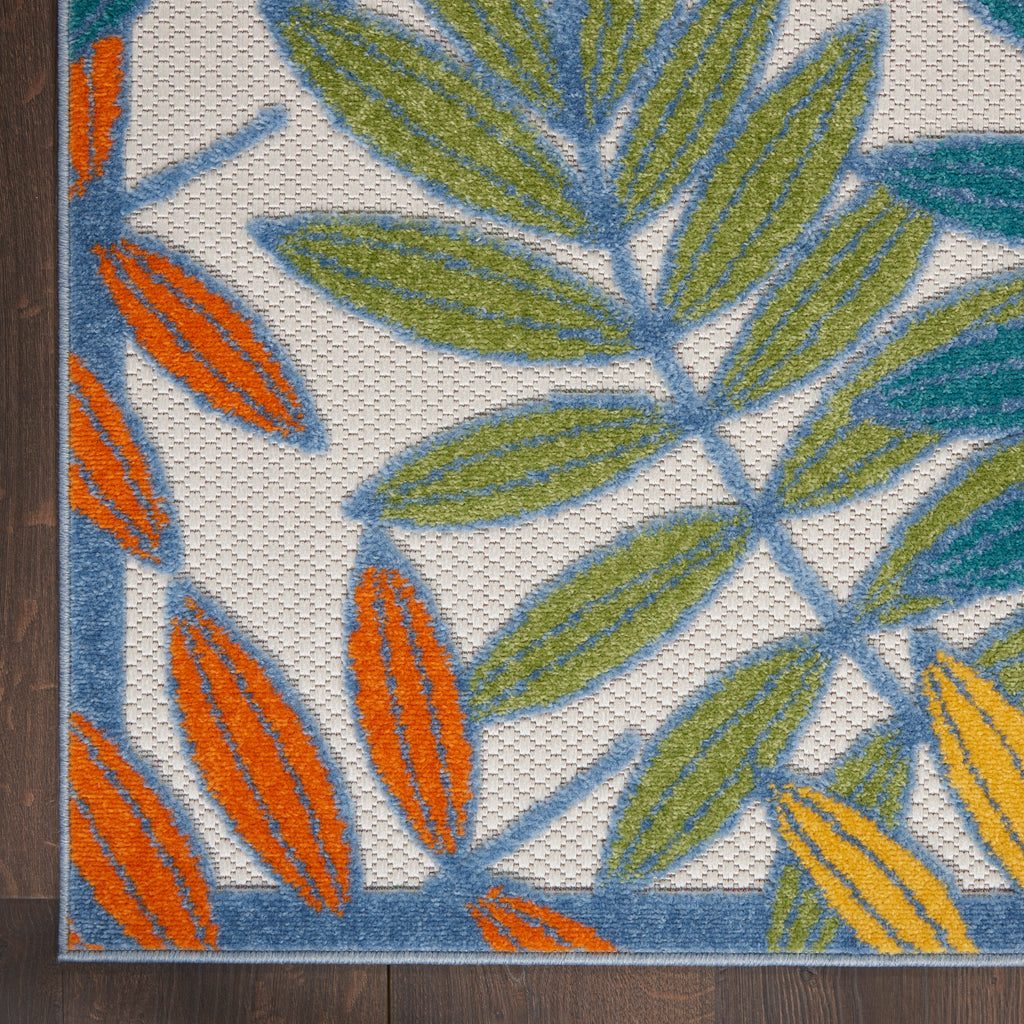 nourison aloha alh18 ivory multi rug