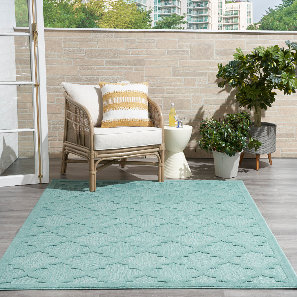 nourison easy care nes01 aqua teal rug