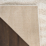 nourison modern shag mmd05 ivory beige rug