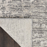 nourison luna lun01 grey silver rug