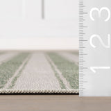 dash albert teahouse da2393 green machine washable polyester rug