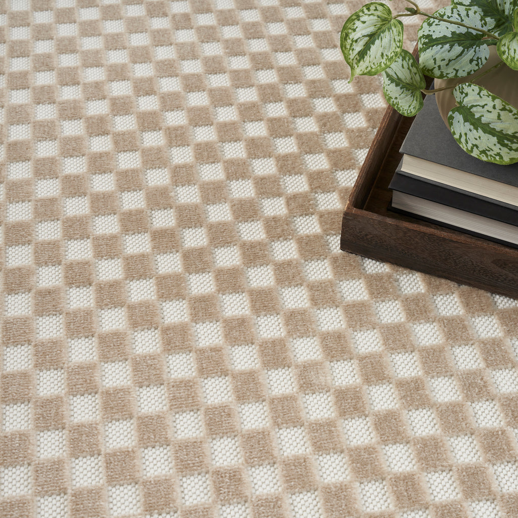 nourison care free caf02 beige rug