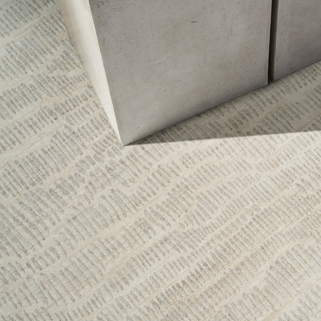 nourison ck079 notes not01 ivory silver rug