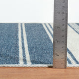 dash albert bowman stripe da2337 blue machine washable polyester rug