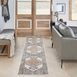 nourison astra machine washable asw11 grey gold rug