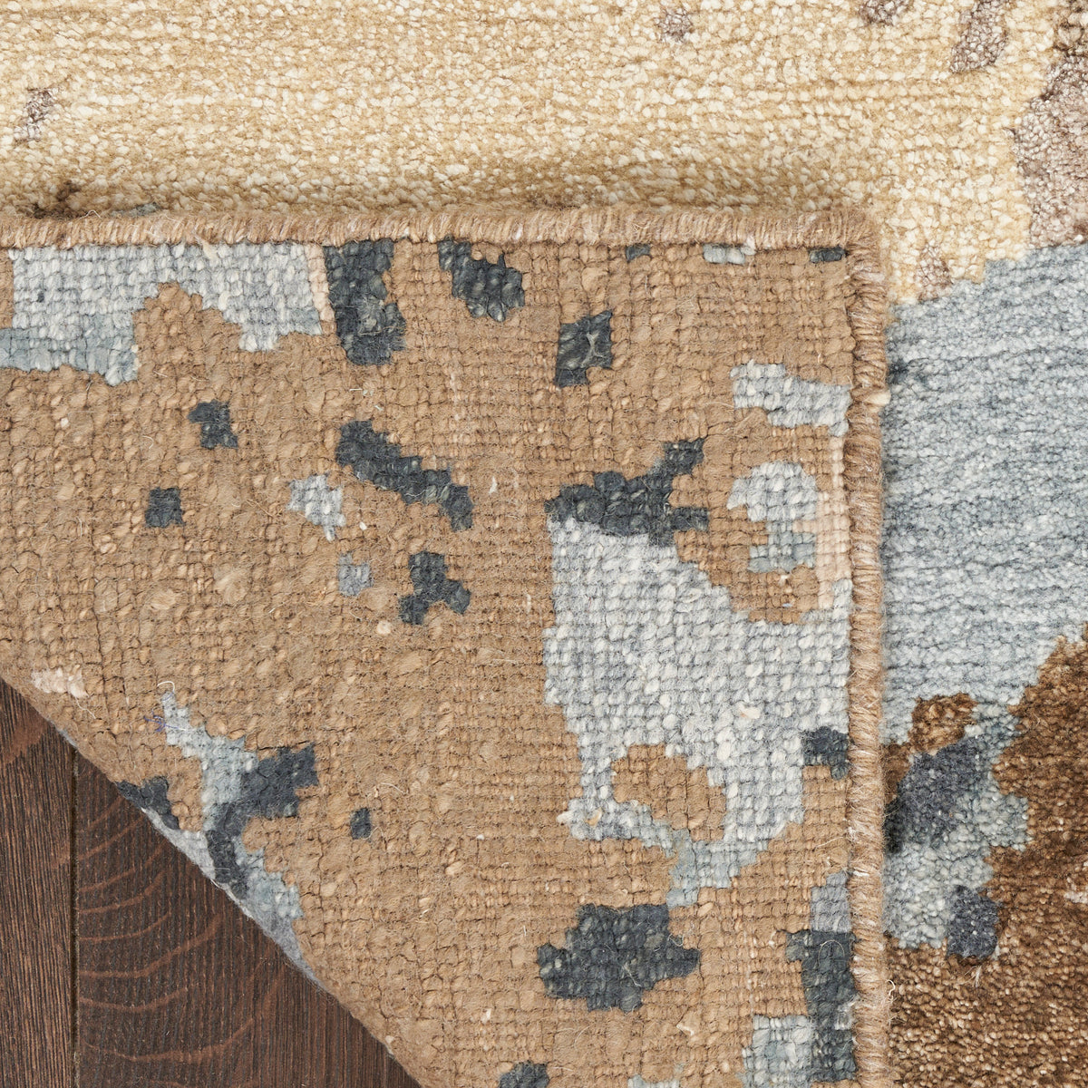 nourison silk shadows sha23 beige blue rug