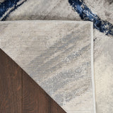 nourison brushstrokes bsk02 grey navy rug