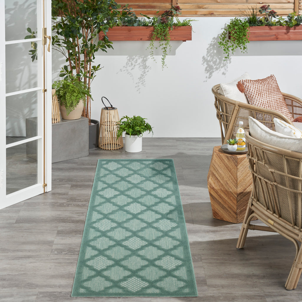 nourison easy care nes01 aqua teal rug