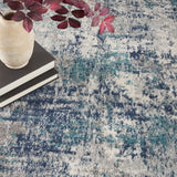 nourison passion psn36 ivory teal rug