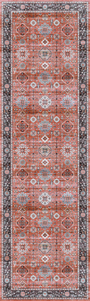 nourison fulton ful12 rust rug