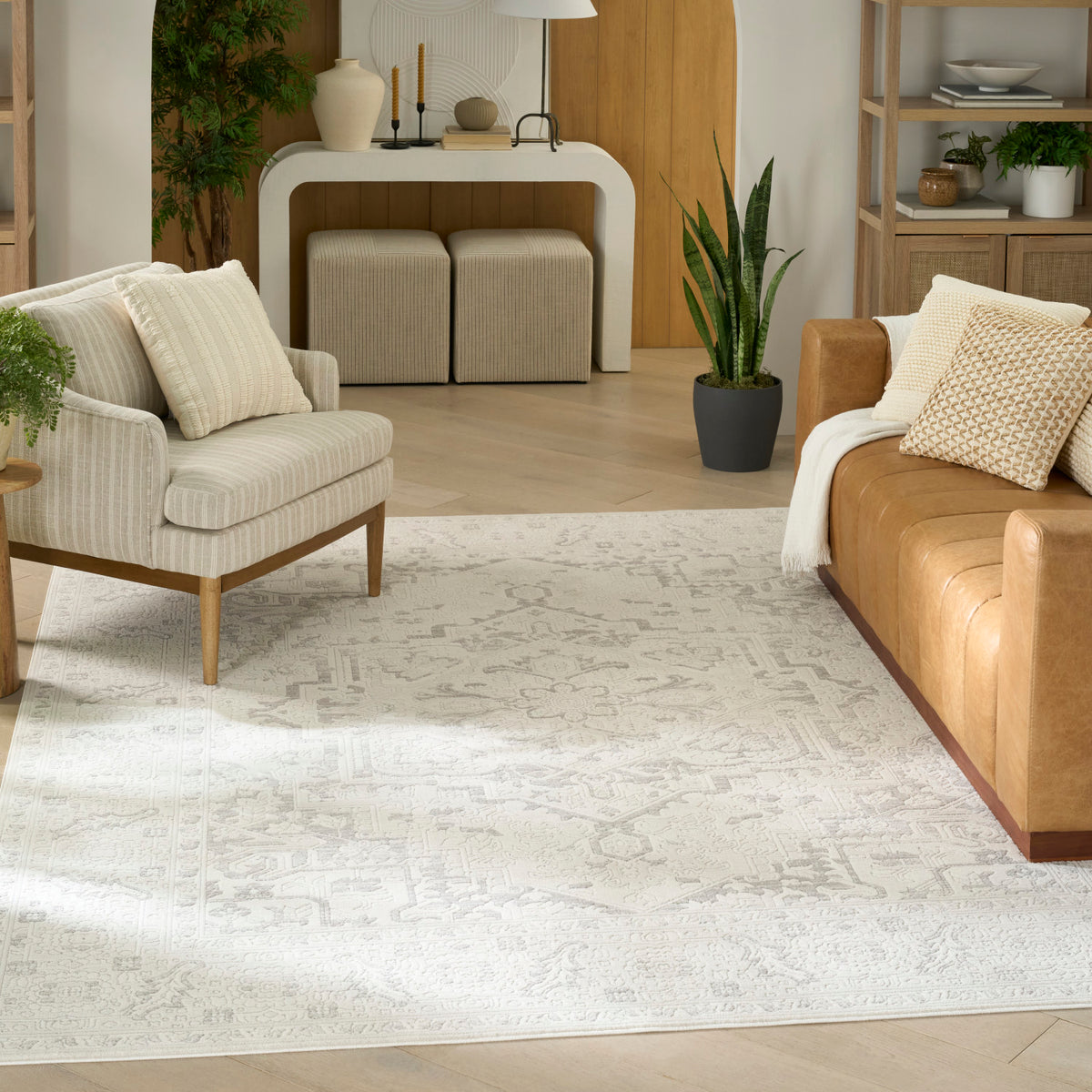 nourison grace gce02 grey rug