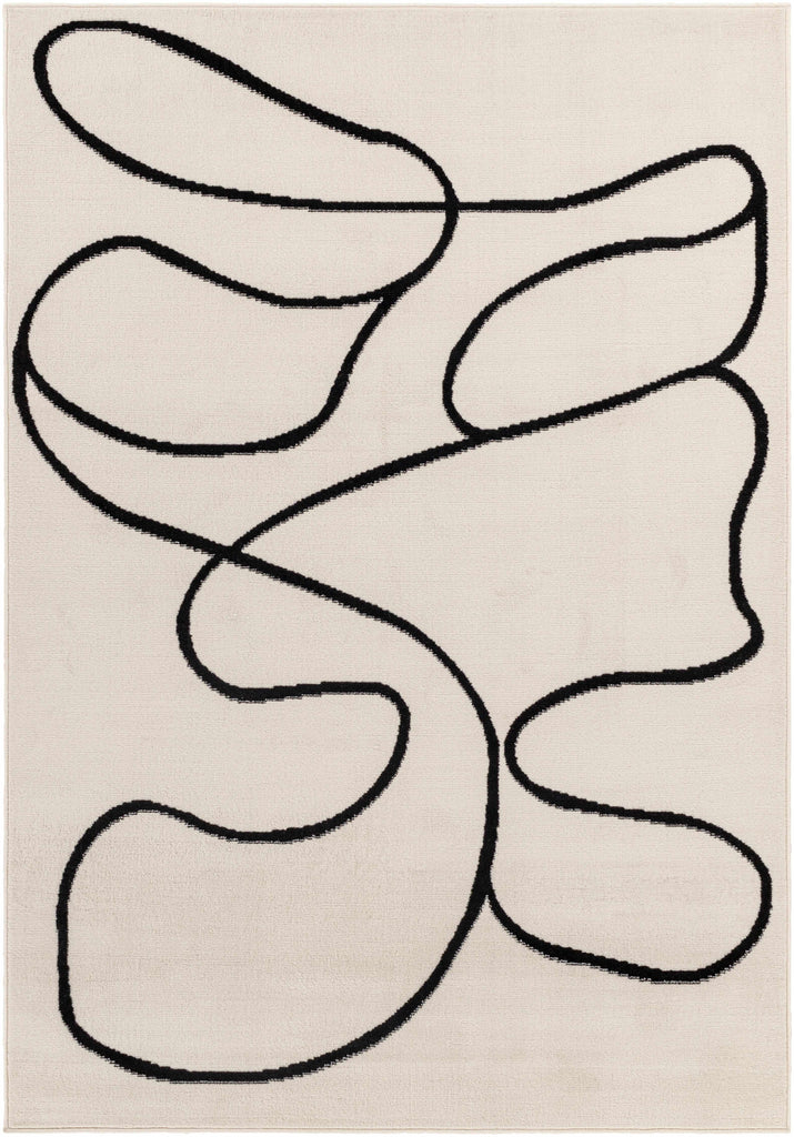 Hauteloom Eilir EILI Gray Machine Made Polypropylene Rug