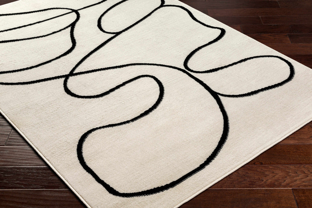 Hauteloom Eilir EILI Gray Machine Made Polypropylene Rug
