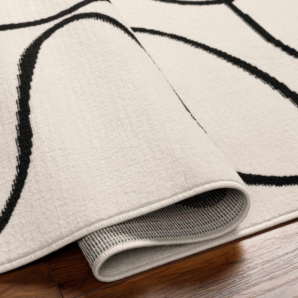 Hauteloom Eilir EILI Gray Machine Made Polypropylene Rug